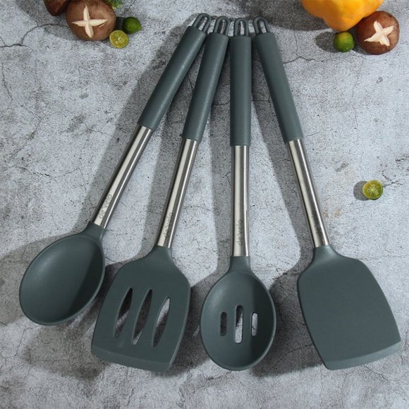 4 Piece Silicone Utensil Set - Picture 2 of 4